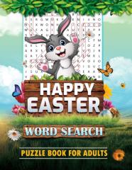 Happy Easter Word Search Puzzle Book For Adults