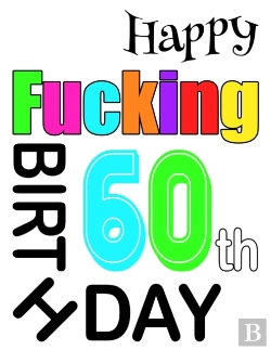 Bertrand.pt - Happy Fucking 60th Birthday: Large Print