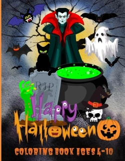 Bertrand.pt - Happy Halloween Coloring Book Ages 4-10