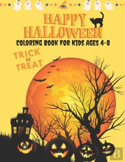 Bertrand.pt - Happy Halloween Coloring Book For Kids Ages 4-8