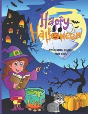 Happy Halloween Coloring Book For Kids