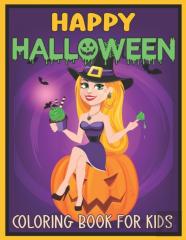 Happy Halloween Coloring Book For Kids