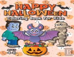 Happy Halloween Coloring Book For Kids