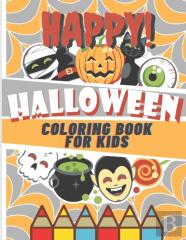 Happy Halloween Coloring Book For Kids