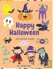 Happy Halloween Coloring Book For Little Kids
