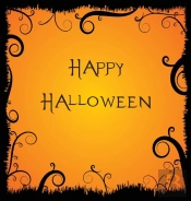 Happy Halloween, Guest Book, Party Guest Book, Wedding, Celebration, Memories, Keep Sake (Hardback)