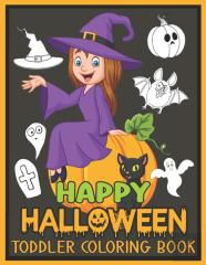 Happy Halloween Toddler Coloring Book
