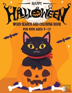 Bertrand.pt - Happy Halloween Word Search & Coloring Book For Kids Ages 7-12