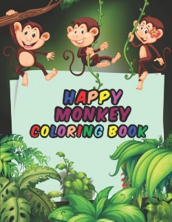 Bertrand.pt - Happy Monkey Coloring Book For Kids