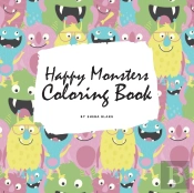 Happy Monsters Coloring Book For Children (8.5x8.5 Coloring Book / Activity Book)