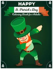 Happy St. Patrick'S Day Coloring Book For Adults