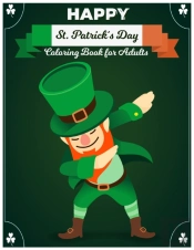 Happy St. Patrick'S Day Coloring Book For Adults