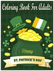 Happy St. Patrick'S Day Coloring Book For Adults