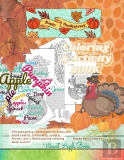 Happy Thanksgiving Adult Coloring & Activity Book. A Thanksgiving Variety Puzzle Book With Word Search, Crossword, Sudoku, Mazes, And A Thanksgiving Coloring Book In One!
