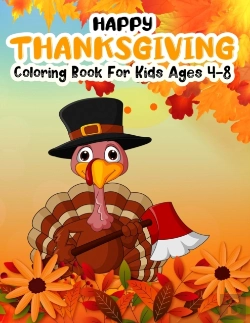 Bertrand.pt - Happy Thanksgiving Coloring Book For Kids Ages 4-8