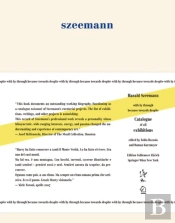 Harald Szeemann - With By Through Because Towards Despite