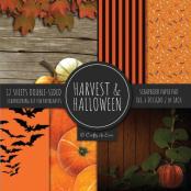 Harvest & Halloween Scrapbook Paper Pad 8x8 Scrapbooking Kit For Papercrafts, Cardmaking, Printmaking, Diy Crafts, Orange Holiday Themed, Designs, Borders, Backgrounds, Patterns