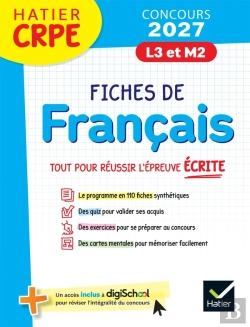 Bertrand.pt - Hatier Crpe ; Fiches De Français ; L3 Et M2 ; Tout Pour Réussir L'Épreuve Écrite (Édition 2027)