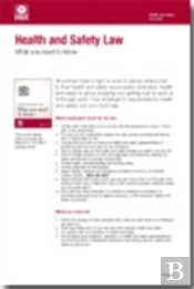 Health And Safety Law: What You Should Know Foldable Pocket Cards (Pack Of 25)
