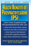 Health Benefits Of Phosphatidylserine (Ps)