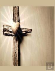 Heart And The Cross Christian Inspirational Notebook