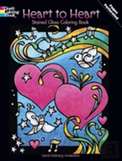 Heart To Heart Stained Glass Coloring Book