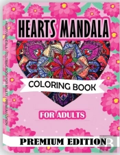 Hearts Mandala Coloring Book For Adults