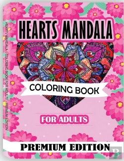 Bertrand.pt - Hearts Mandala Coloring Book For Adults