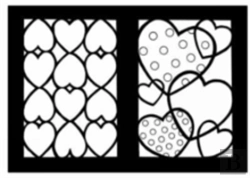 Bertrand.pt - Hearts Stained Glass Coloring Book