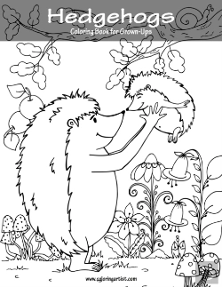 Bertrand.pt - Hedgehogs Coloring Book For Grown-Ups 1