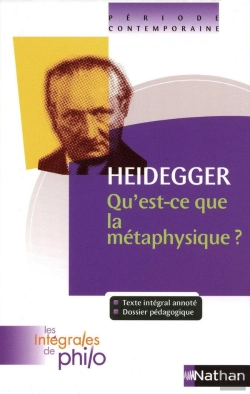Bertrand.pt - Heidegger ; Qu'Est-Ce-Que La Méthaphysique ?
