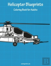 Helicopter Blueprints Coloring Book For Adults