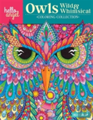 Hello Angel Owls Wild & Whimsical Coloring Collection