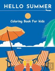 Hello Summer Coloring Book For Kids