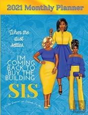 Her Royal Blue And Gold Diamond Life Monthly Planner (2021)