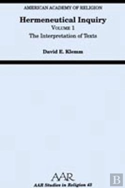 Bertrand.pt - Hermeneutical Inquiry: Volume I: The Interpretation Of Texts