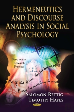 Bertrand.pt - Hermeneutics And Discourse Analysis In Social Psychology