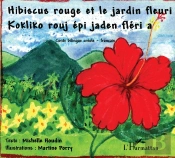 Hibiscus Rouge Et Le Jardin Fleuri