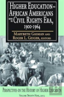 Higher Education For African Americans Before The Civil Rights Era, 1900-1964