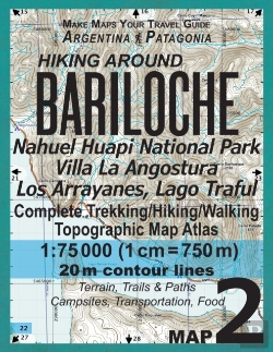 Bertrand.pt - Hiking Around Bariloche Map 2 Nahuel Huapi National Park Villa La Angostura Los Arrayanes, Lago Traful Complete Trekking/Hiking/Walking Topographic Map Atlas Argentina Patagonia Make Maps Your Travel 
