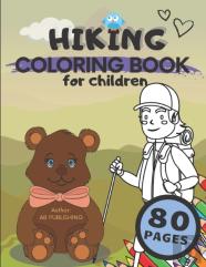 Hiking Coloring Book For Children