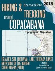 Hiking & Trekking Around Copacabana Isla Del Sol (Bolivia), Lake Titicaca Coast Both Sides Of The Border, Cerro Khapia (Peru) Topographic Map Atlas 1