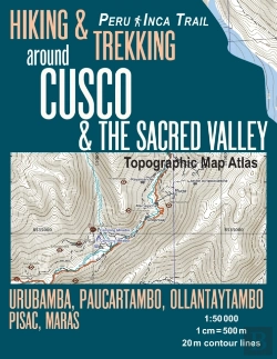 Bertrand.pt - Hiking & Trekking Around Cusco & The Sacred Valley Topographic Map Atlas 1