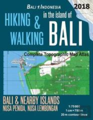 Hiking & Walking In The Island Of Bali Complete Topographic Map Atlas Bali Indonesia 1