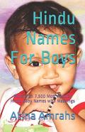 Hindu Names For Boys