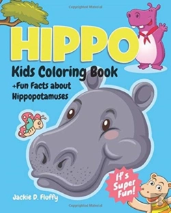 Bertrand.pt - Hippo Kids Coloring Book +Fun Facts About Hippopotamuses