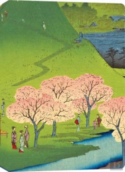 Bertrand.pt - Hiroshige Cherry Blossoms Lined Hardcover Journal