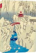 Hiroshige Snow On Mt Haruna Hardcover Journal: Dotted Notebk