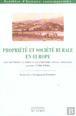 Bertrand.pt - Histoire Capes/Agregation; Propriete Et Societe Rurale En Europe