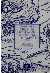 Histoire Critique Du Vieux Testament